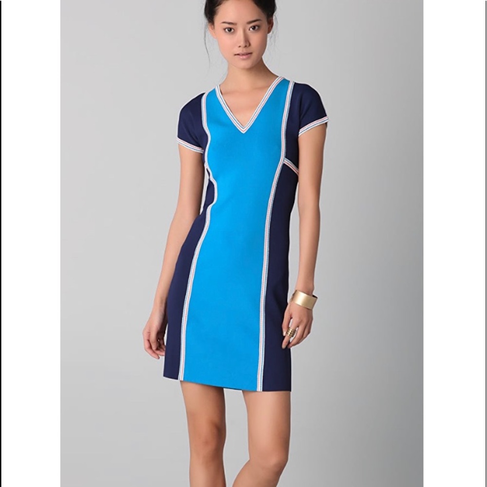 Derek Lam scuba color block dress, EUC